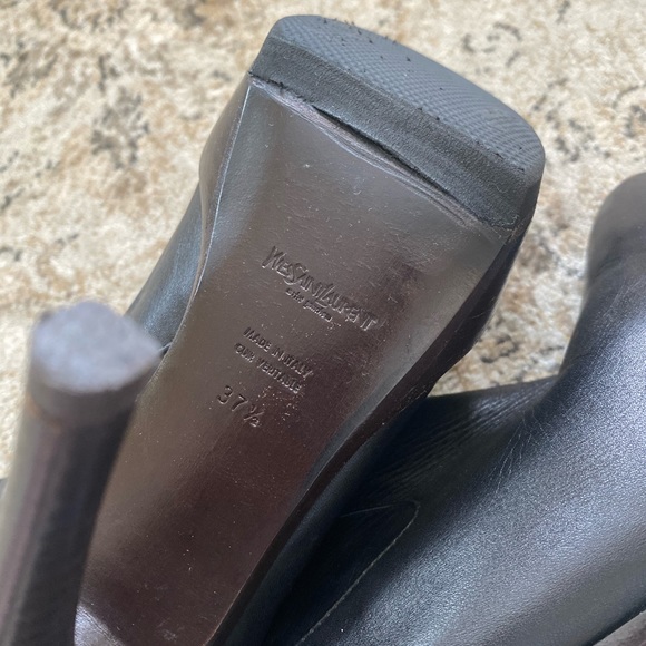 Yves saint laurent wooden platform booties - Picture 3 of 5